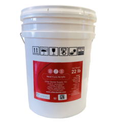 22 pound bucket of heat-curing acrylic powder