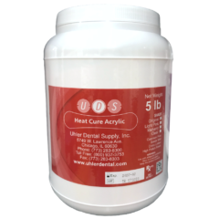 Five pounds of heat-cure dental acrylic in original shade