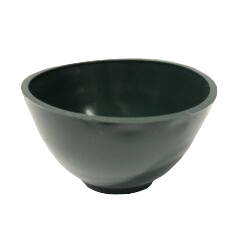 Dark Green Medium 4" silicone bowl for acrylic mixing