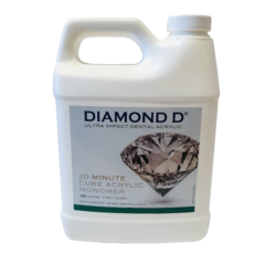 One quart bottle of Diamond-D brand acrylic quick cure liquid