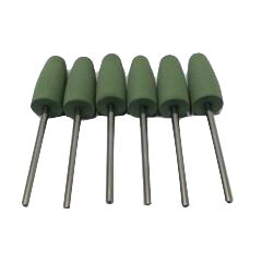 Green Medium grit polishing tapers for handpiece