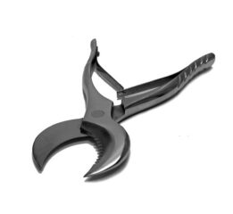 Stainless Steel plaster nippers with curved pointed shears