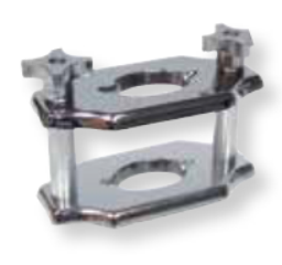 Stainless steel reline jig with adjustable pins and pressure