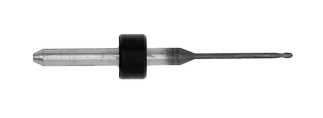 Sirona compatible carbide dental milling bur in 1 mm size