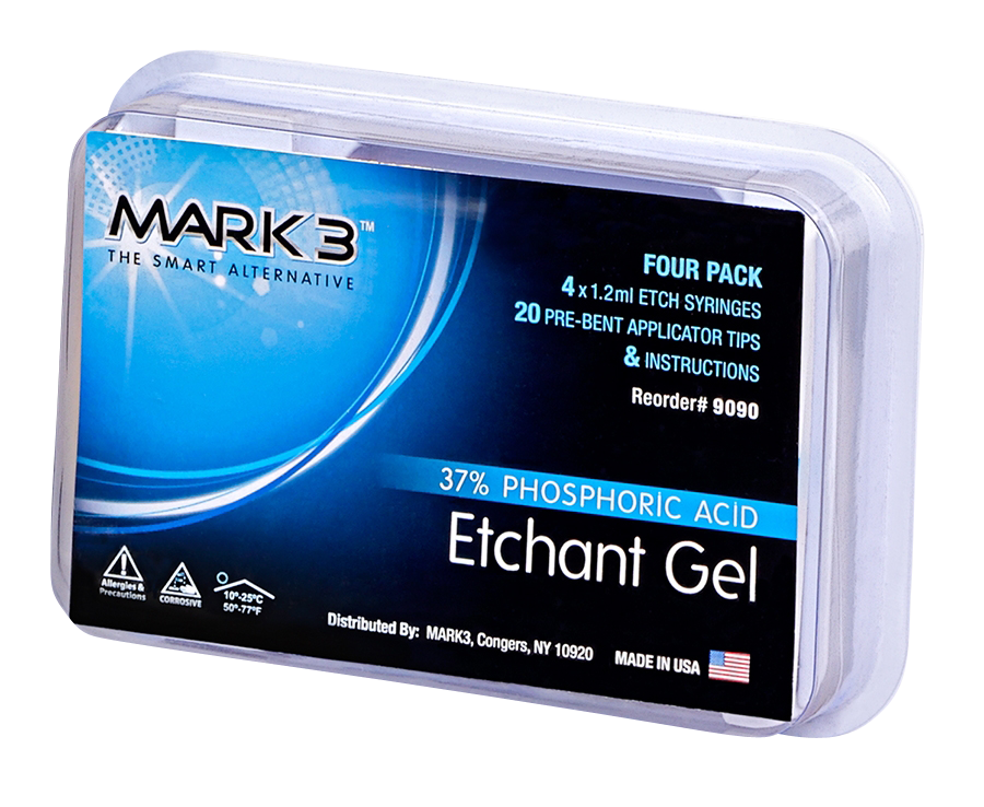 Etchant Gel 37% 4/bx. (4x1.2ml Syr. & 20 Tips) - MARK3®