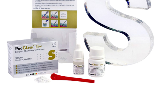 ProGlass One Kit Glass Ionomer Luting Cement 35gm. Powder & 14ml. Liquid - Silmet