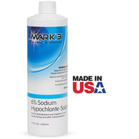 Sodium Hypochlorite Solution 6% 17oz. Bottle - MARK3®