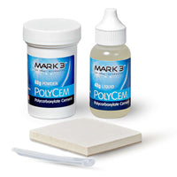 PolyCem Polycarboxylate Cement 60gm. Powder & 40ml. Liquid - MARK3®