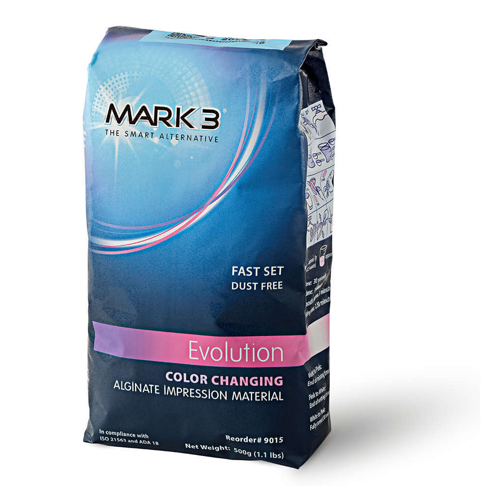 Evolution Color Changing Alginate Dust Free Fast Set 1.1 lbs. - MARK3®