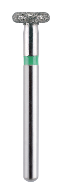 Blue Streak Diamond Burs Wheel Rounded Rim Short 909.040 Coarse Green 5/pk. - MARK3®