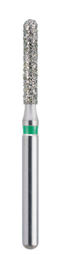 Blue Streak Diamond Burs Round End Cylinder 881.014 Coarse Green 5/pk. - MARK3®