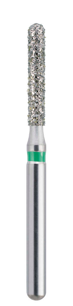 Blue Streak Diamond Burs Round End Cylinder 881.014 Coarse Green 5/pk. - MARK3®