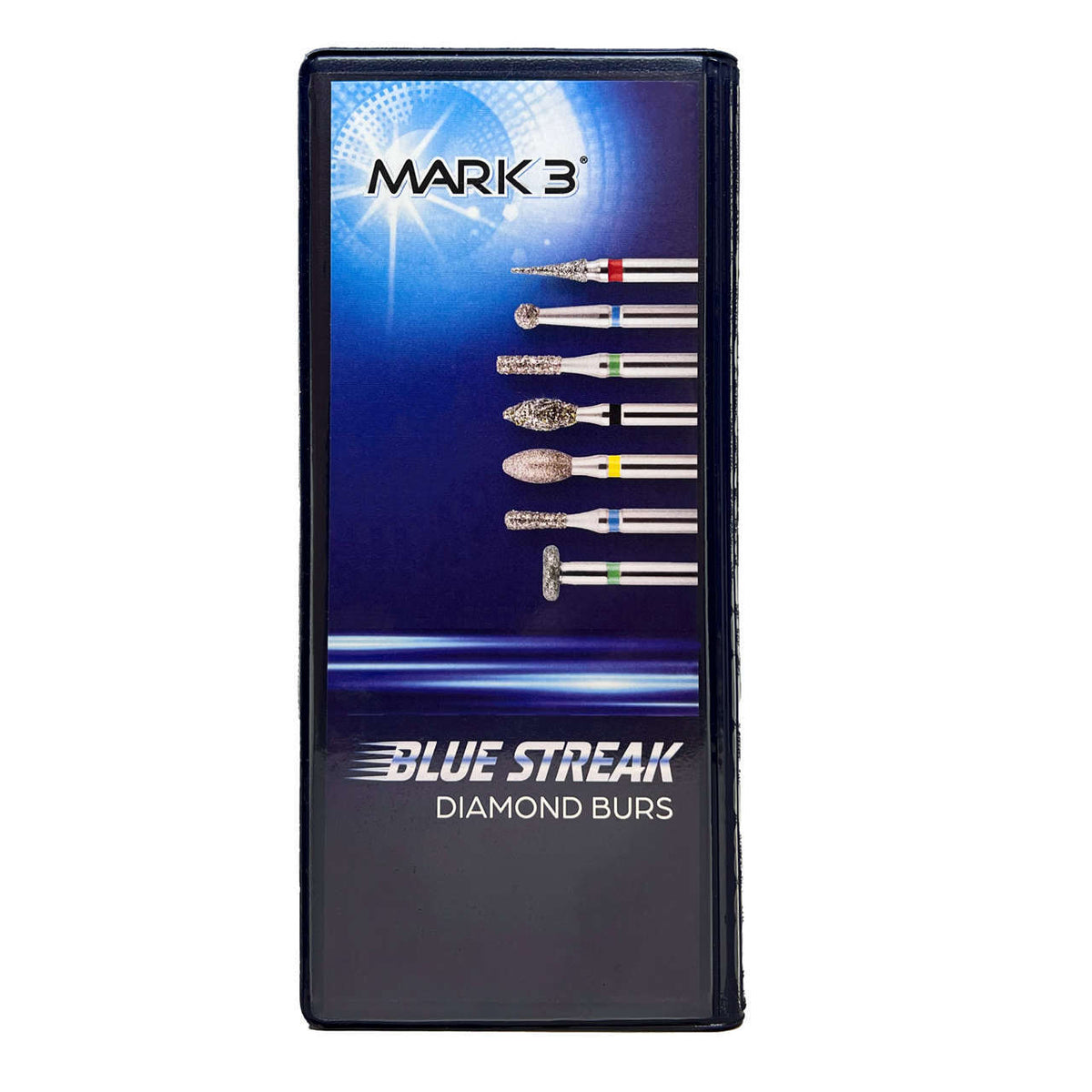 Blue Streak Diamond Burs Wallet 132/pk. - MARK3®