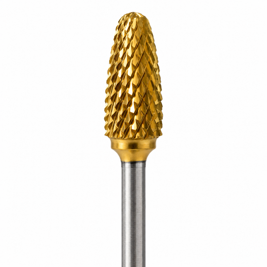 Carbide Bur-Gold Taper- Diam. Cut
