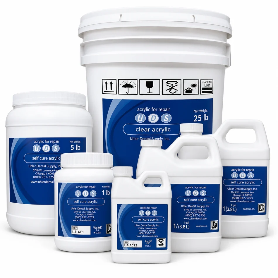 Uhler Acrylic Self Cure 22lbs [Powder & Liquid]