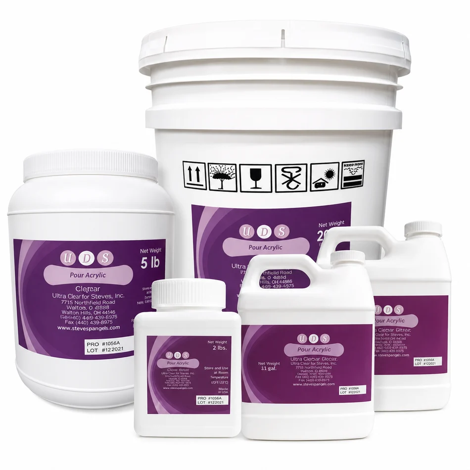 Uhler Pour Acrylic - 5lbs + 2qt [Powder & Liquid]