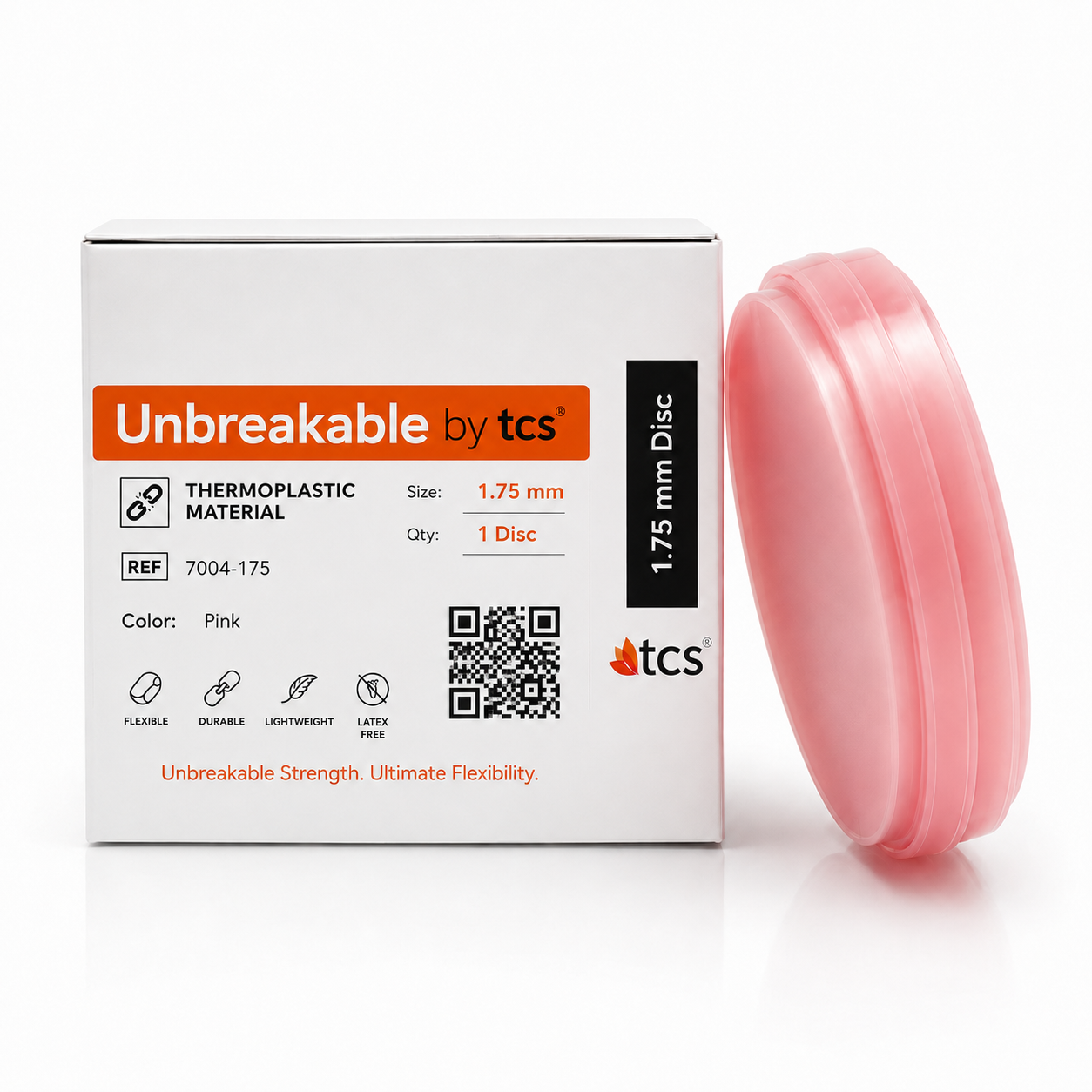 TCS Unbreakable - Disc / 98mmx25mm / Standard Pink
